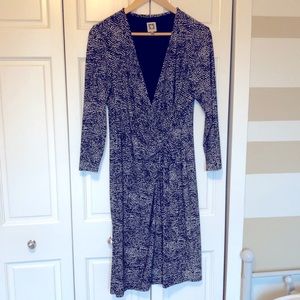 Anne Klein wrap dress print